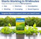 GutCalm - IBS Relief - Peppermint Oil Capsules - Bloating, Gas, Constipation and Digestive Comfort Supplement - 48 Capsule Bundle - 96/ct