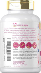 Carlyle Collagen Peptides with Vitamin C | 6000mg | 120 Caplets | Grass Fed Type II & III | Beauty Formula | Non-GMO, Gluten Free Supplement