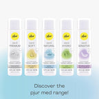 pjur med Natural, Water-Based Personal Lubricant, Moisturizing Lube with 100% Vegan Ingredients - 100ml / 3.4 fl.oz