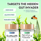 Dulave Gut Health & Spirulina Chlorella Bundle – Probiotics, Digestive Enzymes & Greens – Supports Digestion, Energy, Immune Health – Non-GMO(1 Set)