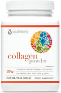 Youtheory Collagen Powder - Hydrolyzed Collagen Peptides with Vitamin C - Supports Healthy Bones, Joints & Immune System* - Unflavored - 10 oz (10-Day Supply)