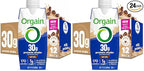 Orgain 30g High Protein Shake,Café Latte,5g BCAAs,1g Sugar Per Serving,Caffeine from 1 Cup of Coffee,Milk Isolate,Meal Replacement,Ready to Drink,Keto Friendly,Gluten-Free 11 Fl Oz,(Pack of 24)