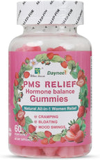 PMS Relief Hormone Balance Gummies, Menstrual Cramp Relief & Menopausal Support, 60 Count