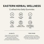 De-Stress Gummies with American Ginseng, Turmeric, and Goji - Assist with Stress Relief & Mood Boost, All-Natural Relaxation, Low-Sugar, 45 Vegan Gummies, Passion Fruit (Pack of 1)