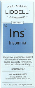 Liddell Homeopathic Insomnia, 1 Ounce