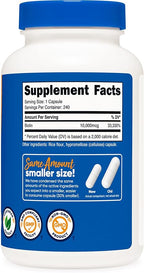 Nutricost Biotin (Vitamin B7) 10,000mcg, 240 Caps (3 Bottles) - Non-GMO, Gluten Free