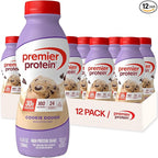 Premier Protein Shake, Cookie Dough, 30g Protein, No Added Sugar, 24 Vitamins & Minerals to Support Immune Health, 11.5 fl oz, 12 Pack