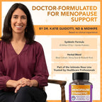 Complete Menopause Support Supplement for Women | Menopause Synbiotic with Black Cohosh, Dong Quai, Rhubarb Root | Helps Easing Hot Flashes, Night Sweats, Restful Sleep | 60 Capsules (Pack of 3)