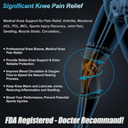 NEENCA Professional Knee Brace for Women/Men, Knee Support with Patella Pad & Side Stabilizers, Compression Knee Sleeve for Knee Joint Pain, Meniscus Tear, ACL, PCL, Runner, Workout - FSA/HSA Approved