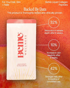BeMe Liquid Collagen for Women - 2500mg Verisol Collagen Liquid with Biotin, CoQ10 & Vitamin C - Clinically Proven Collagen Peptides for Hair, Skin & Nails - 15 Peach Sachets
