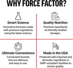 Force Factor Horny Goat Weed Gummies for Men, Natural Male Drive & Vitality Supplement with Ingredients for Superior Absorption, Delicious Passion Berry Flavor, Black, 90 Count
