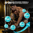Creatine Gummies, NSF Certified, 5g Creatine Monohydrate per Serving with Taurine & B12, Blueberry Flavor, 120 Count, for Men & Women