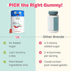 Little Joys Omega-3 (DHA) Brain Gummies for Kids. 7-12 Years. 30 Day Pack. Plant Based Omega-3 Supplements. Made with Chicory Root Fiber for Gut Health. Multivitamins Rich. No Sugar.