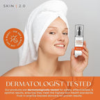 Skin 2.0 Vitamin C Serum with Collagen - Anti-Aging & Dark Spot Remover - Dermatologist Tested Korean Skincare for Brightening & Acne - Clean Beauty, Cruelty-Free, All Skin Types - 1.69oz (2-Pack)