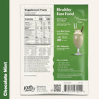 Keto Chow Chocolate Mint - Keto Meal Replacement Shake Powder - Nutritionally Complete - Low Carb - Delicious Easy Meal Substitute - Protein Rich You Choose The Fat - Single Meal Sample
