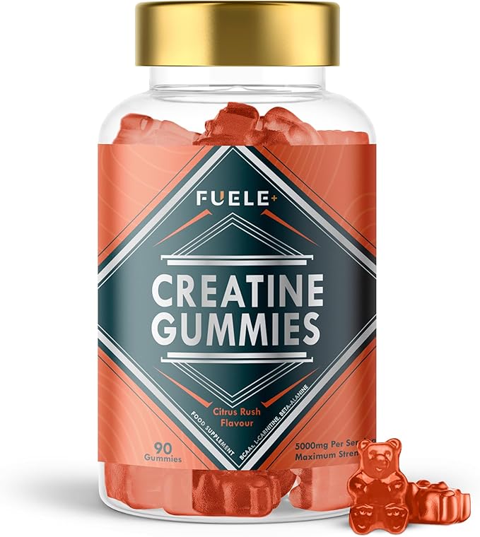 Creatine Monohydrate with L-Carnitine, Beta-Alanine, BCAAs - Enhance Performance and Recovery with Creatine Gummies and Pre Workout for Fitness and Atheletes - 5000mg Per Serving