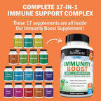 BioSchwartz Immune Support Supplement - Vitamin C with Zinc Elderberry Extract Ginger Bee Propolis Beta Carotenes, Immunity Boost for Adults, Immune Defense Antioxidant Vitamins, 90 Capsules