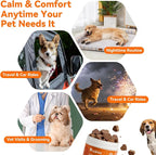 Dog Calming Chews – Magnesium Glycinate & Melatonin for Dogs, 4 Herbal Ingredients for Anxiety Relief, Stress & Travel Support, Chicken Flavor (90 Count)