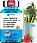 Liposomal Nicotinamide Riboside NR Supplement Resveratrol NAD : Nicotinamide 500mg w/Fisetin, Resveratrol Powder Spermidine Berberine NAD Resveratrol Supplement 500 mg - 60 caps 1 Pack