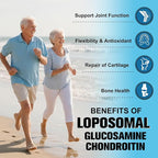 Totaria Liposomal Glucosamine Chondroitin MSM Collagen | 3000 MG | Joint Support Supplement Bone Health Support Flexibility & Cartilage Maintenance for Men & Woman Supplement, Non-GMO