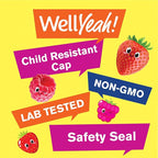 WellYeah Probiotics for Kids Gummies -10 Billion CFU - for Gut Health, Immune Health and Digestive Support - Berry Flavor Chewable Supplement - Vegan, Non GMO, Gluten Free Kids Probiotic -60 Gummies