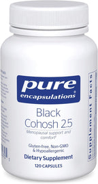 Pure Encapsulations Black Cohosh 2.5 | Hypoallergenic Supplement to Offer Support During Menopause* | 120 Capsules