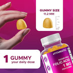 Vitamatic Folic Acid Gummies 1000 mcg (1 mg) - an Essential Prenatal Vitamins for Mom & Baby - Vitamin B9-120 Vegan Gummies (1)