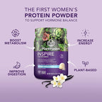PlantFusion Inspire Plant Protein Powder for Women - Low Carb Protein Powder for Lean Muscle Support - Keto, Gluten Free, Soy Free, Non-Dairy, No Sugar, Non-GMO - Rich Chocolate 1 lb
