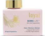 Loyal Boric Life - Boric Acid Suppositories - 600mg - Supports Odor Control - Promotes Balance - Soothes Discomfort - Made in USA - 30 Count