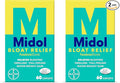 Midol Bloat Relief Caplets with Pamabrom,Relieve Bloating Symptoms Before and During Your Period,Provides Up to 6 Hours of Relief for Women,60 Count (Pack of 2)