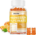 Magnesium Glycinate Gummies 1000mg - Sugar Free Magnesium Potassium Supplement with Vitamin D, B6, CoQ10 for Calm Mood & Sleep Support - 60 Orange Gummies
