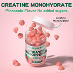 NSF Certified Creatine Gummy 5g - Creatine Monohydrate Gummies for Men & Women, Creatine Monohydrate for Muscle Strength, Muscle Builder, Energy Boost, Pre-Workout Supplement(120 Count)-Strawberry