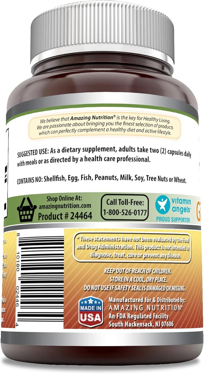 Amazing Formulas Ginseng Complex 1000 Mg of 4:1 Korean Ginseng Extract | Capsules Supplement | Non-GMO | Gluten-Free | Made in USA (1 Pack | 120 Count)