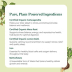 PURE SYNERGY Vita·Min·Balance | Multivitamin for Women with Iron | Women’s Daily Multivitamin Made with Organic Whole Foods | for Balanced Energy and Stress Support (60 Tablets)