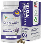 Nature's Nectar Anxiety and Stress Relief Supplements – Keep Calm Capsules with Ashwagandha, GABA, Magnesium & 5-HTP – Nervousness & Irritability Mood Supports Relaxation Lemon Balm 60 Filled Capsules