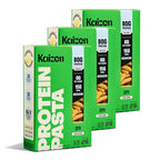 Kaizen Ziti Protein Pasta, 20g Protein, Low Carb (6g Net Carbs), Keto-Friendly, Gluten-Free, Plant-Based Lupini Noodles, High Fiber, 8 Ounce, Pack of 3