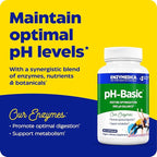Enzymedica, pH-Basic, Includes Digestive Enzymes, Nutrients & Herbs, Supports Healthy Digestion & pH Balance, 90 Count