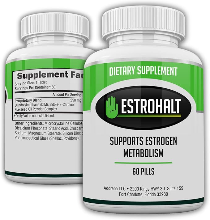 Estrogen-Blocker Supplement & Natural Anti Aromatase Inhibitor Pills for Men & Women DIM (Diindolylmethane) & Indole 3 Carbinol (I3C) Supplements for Hormone Balance
