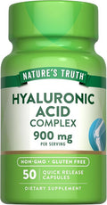 Nature's Truth Hyaluronic Acid with Collagen & MSM | 900mg | 50 Capsules | Non-GMO & Gluten Free Supplement