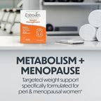 Estroven Weight Management for Menopause Relief - 30 Ct. - Clinically Proven Ingredients Help Manage Weight, Provide Night Sweats & Hot Flash Relief* Drug-Free & Gluten-Free Caplets
