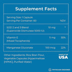 Physician Designed VARS SOD Booster - Superoxide Dismutase Supplement | SOD Supplement | 60 Capsules | Best Antioxidant Supplements