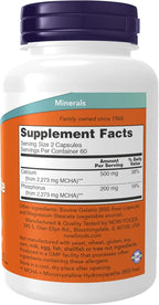 NOW Supplements, Calcium Hydroxyapatite Caps, Supports Bone Health*, 120 Capsules (Pack of 2)