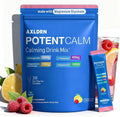 PotentCalm Super Cortisol Drink, Magnesium Glycinate Powder, L-theanine, Ashwagandha, Vitamin D, No Sugar, Raspberry Lemonade Electrolytes Powder - 30 Servings