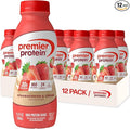 Premier Protein Shake, Strawberries & Cream, 30g Protein, No Added Sugar, 24 Vitamins & Minerals to Support Immune Health, 11.5 fl oz, 12 Pack (Packaging May Vary)