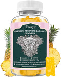 Premium Feminine Balance Gummies PH Balance Vaginal Health Gummies Probiotics Hawaiian Pineapple Female Gummy for Women Private Area - 60 Gummies - 30 Servings