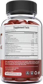 Atlantis Nutrition Testosterone Booster Gummies for Men - Enhances Strength & Stamina - Optimizes Performance & Male Enhancement - Tribulus, Goat Weed Extract, Maca Root Extract | 60 Gummies