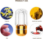 Ipetboom 20pcs Capsule Storage Bottles Leak Pill Containers for Travel Lightweight Medicine Holders Small Portable Plastic Vials for Tablets and Supplements