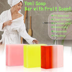 3 Pack Organic Handmade Yoni Soap Bars For Women Ph Balance, Feminine Vaginal Wash V Cleansing Bar Soap for Women, All Natural Soap Bar with Bubble Foam Net, Yoni Wash Away Odor (P+P+S)