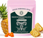 Probiotic Gummies for Women - Vital Prebiotic Source for Feminine Health, pH Balance & Odor Control - Vegan Daily Digestive & Immune Support, Pineapple Flavor, Sugar-Free, 60 Count