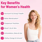 12-In-1 Beef Organ Supplement for Women - Beef Liver, Uterus, Kidney, Heart, Pancreas, 5 Vitamins & 2 Herbs, Hormone Balance, Menstruation, Energy, Immune - 100% Grass Fed, Pasture Raise - 120 Caps